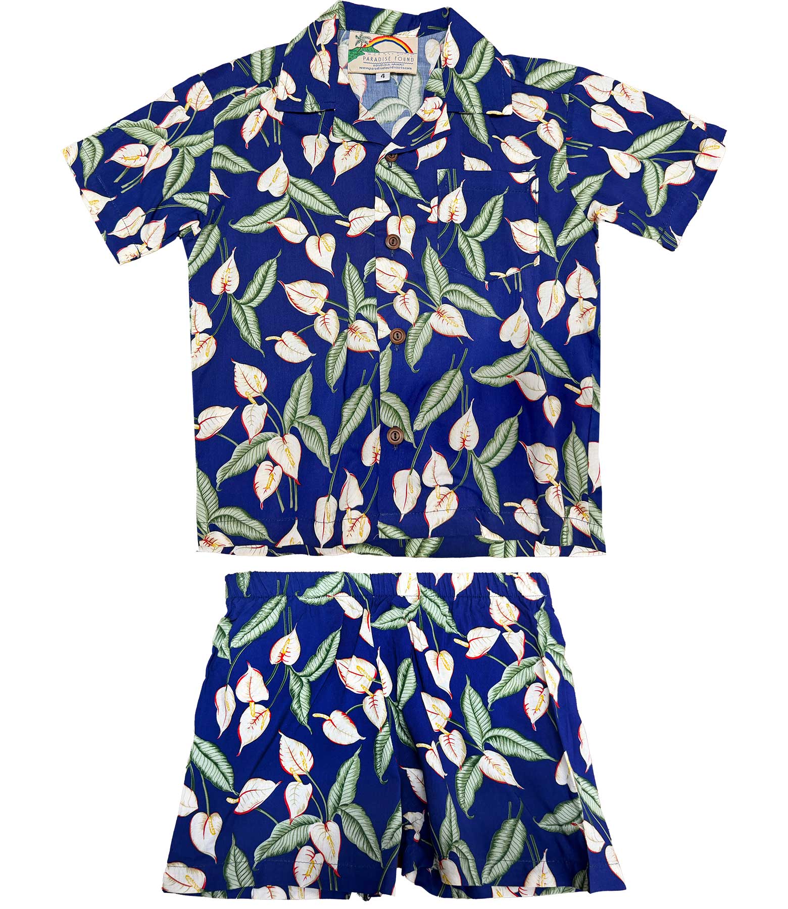 Boy's Mini Anthurium Cabana Set - Blue